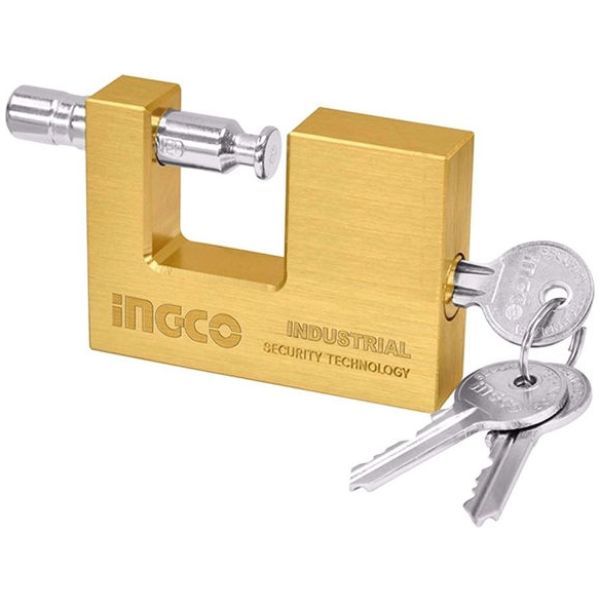 Candado Seguridad 70mm Rectangular Ingco Dbbpl0702 Bronce