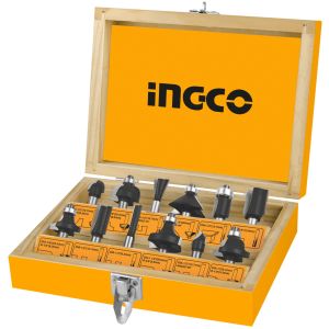 Kit 12 Fresas Ingco 6 Mm Trompo Router Fresadora Akrt1201