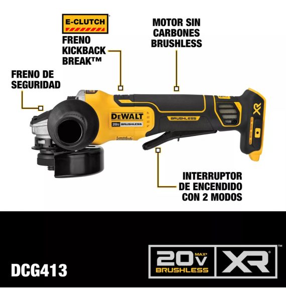 Combo Dewalt Dck248p1b2 Taladro 1/2'' + Esmeriladora 4-1/2'' - Imagen 7