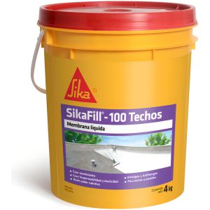 Membrana Líquida Sikafill 100 Para Techos Blanco Balde 4 Kg