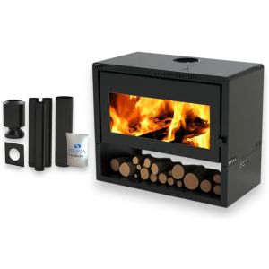 Calefactor Premium A Leña Grande 250m2 + Kit Sefia Toledo