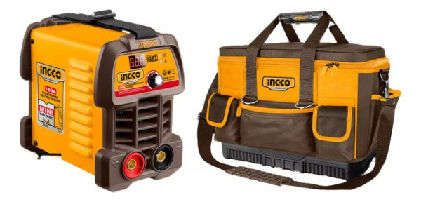 Soldadora Ingco Cos23095 Inverter Amarilla Con Accesorios - Imagen 2