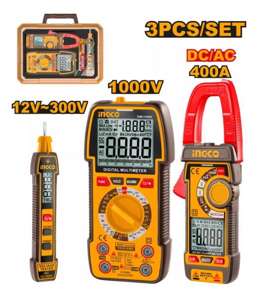 Tester 300v Multímetro 1000v Amperímetr 400a Ingco Cos24067 - Imagen 2