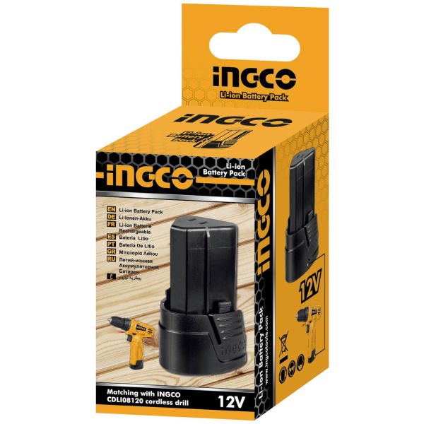 Bateria Litio Eco 12 Volt Para Cdli08120 Ingco