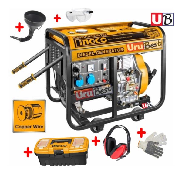 Generador Diesel 5.0kw Ingco Gde50001 * * - Imagen 2