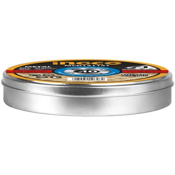 Disco Corte Metal Kit 10un. 412x 1.2 Ingco Mcd121155 * *