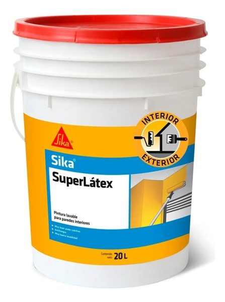 Pintura Latex Interior/exter Superlatex Lavable 20+4lts Sika - Imagen 2