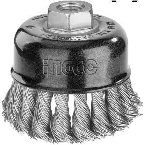 Cepillo Copa Alambre Trenzado 75mm P/amol Ingco Wb20751 * *