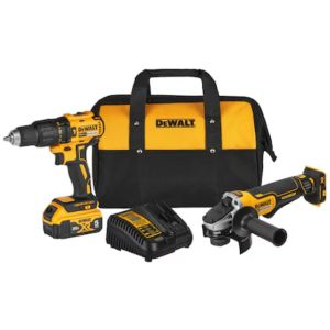 Combo Dewalt Dck248p1b2 Taladro 1/2'' + Esmeriladora 4-1/2''