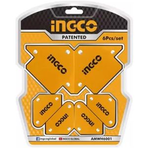 Juego De Soporte De Soldadura Magnético Ingco 6pzs Amwh6001