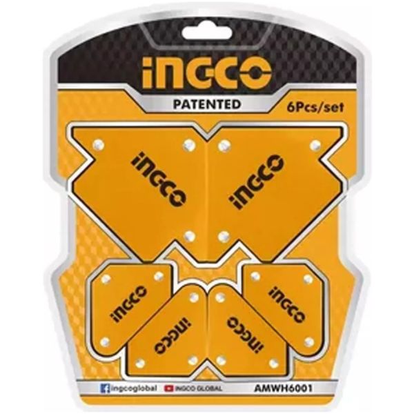Juego De Soporte De Soldadura Magnético Ingco 6pzs Amwh6001