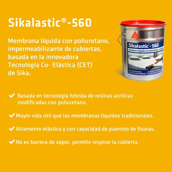 Sikalastic 560 Membrana Liquida C/poliuretano 20 Kg Acabado - Imagen 4