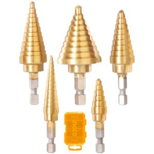 Set X 5 Mecha Conica 1/4 Ingco Aksds2051
