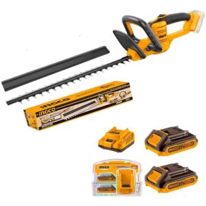 Corta Cerco Podador 20v + 2 Baterías + Carg P20s Ingco