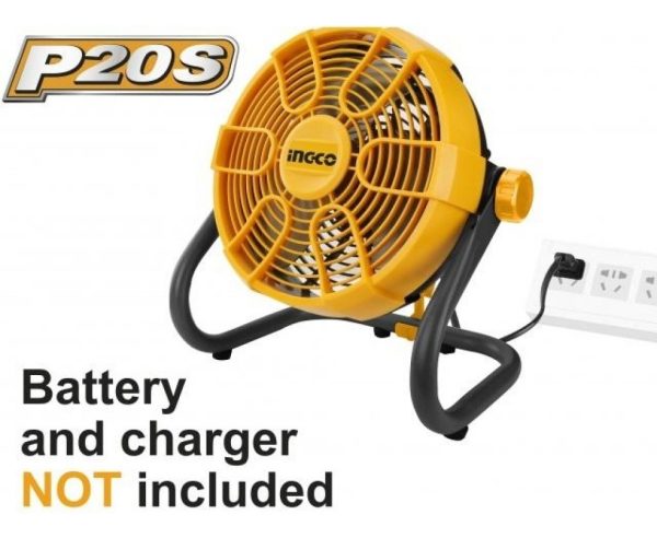 Ventilador A Bateria Litio 20v Ingco Cfali2002 - Imagen 2
