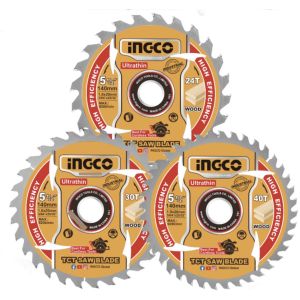 Set X3 Discos Sierra Circular 140mm 5 1/2 Tsb4003 Ingco