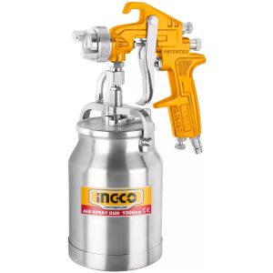 Pistola De Pintar Base Coat Tacho Abajo 1000cc Ingco Asg3102