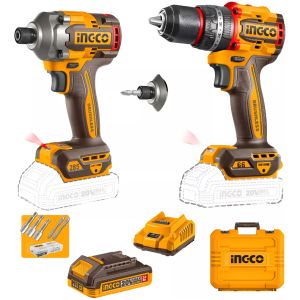 Kit Taladro Atornillador Percutor 66nm + Impacto Ckli20277