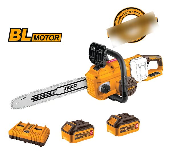 Motosierra A Bateria 40v P20s 16 C/bat C/carg Ingco Color - Imagen 2