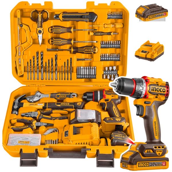 Kit Atornillador Percutor 165 Acc + Valija Ingco Hkthp11651