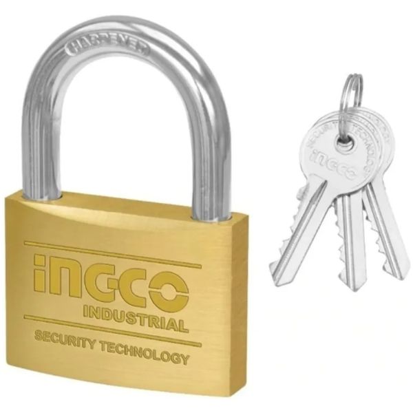 Candado Bronce 50mm Ingco 3 Llaves Dbpl0502