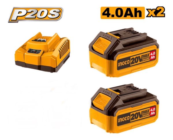 Kit A Batería Taladro 96nm Y Amoladora C/2 Bat Ingco - Imagen 4
