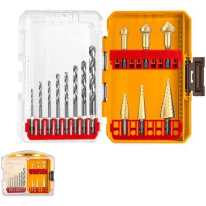 Set 14 Mechas Hss, Conicas Y Avellanadoras Ingco Akdl61401