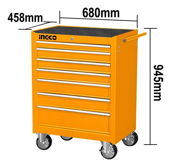 Carro Porta Herramientas Gabinete 7 Bandejas Ingco Hdtc02071 - Imagen 3