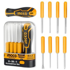 Kit Destornilladores Puntas Intercambiables 8 En 1 Ingco