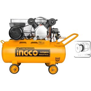 Compresor De Aire 3 Hp 100 Lts Industrial Ingco Ac1301008