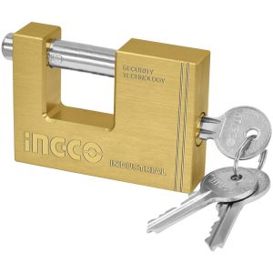 Candado Seguro Antipalanca Bronce 60mm Ingco 3 Llave Dbbpl06