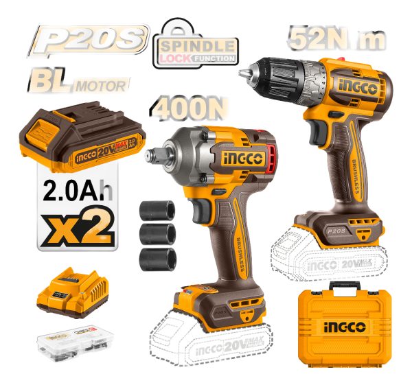 Llave De Impacto + Taladro Atornillador 20v Ckli20271 - Imagen 2