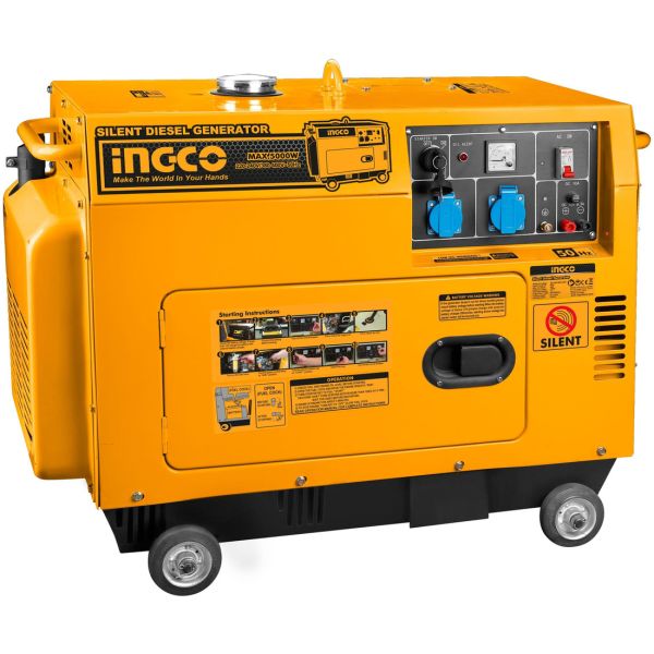 Generador Silencioso Diesel 5.0 Kw Ingco Gse50001 * *