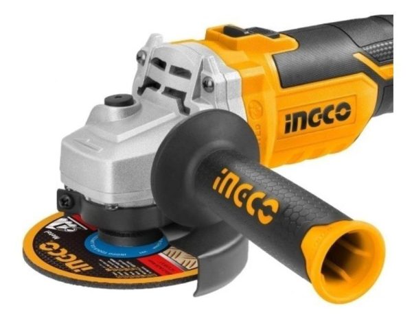 Amoladora Angular Inalámbrica 20v Ingco Cagli1152 S/bat Y Ca - Imagen 2