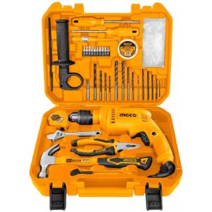 Kit Ingco Taladro Percutor 680w + Heramientas 115 Piezas
