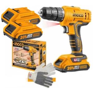 Atornillador 20v + Bateria + Carg P20s Ingco Cdli20051