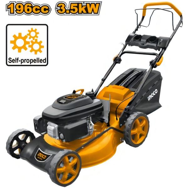 Corta Cesped Nafta 4.8hp Autopropulsada Ingco Glm196202