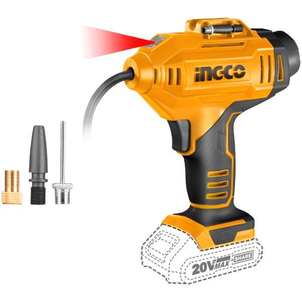 Inflador Compresor 20v P20s S/bat Ingco Cacli2018