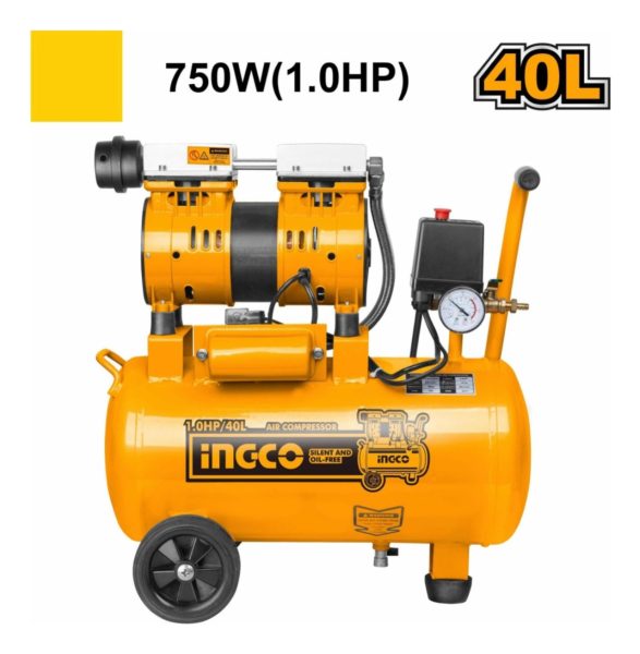 Compresor De Aire 40 Lts Sin Aceite Ingco Acs175406 - Imagen 2