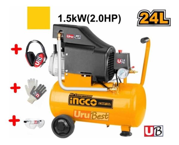 Compresor De Aire 24lt 2hp Ingco Ac202411 * * - Imagen 2