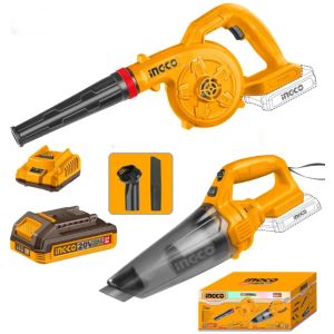 Kit Sopladora + Aspiradora 0.5l + Bat Carg Ingco Cosli240998