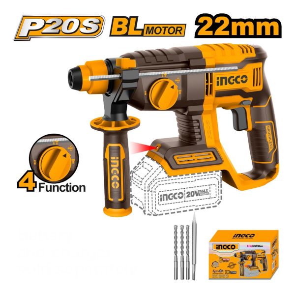 Kit Combo 9 Herramientas 20v Llave 850nm 2 Baterías Ingco Ub - Imagen 3