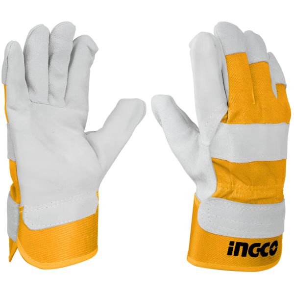 Guantes De Cuero Talle 10.5 Ingco Hgvc01