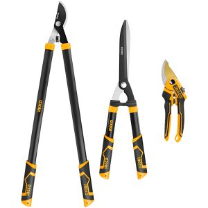 Set De Tijeras De Podar Corte Jardin 3 Piezas Ingco