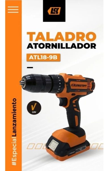 Taladro Atornillador Percutor 13mm Lusqtoff 2 Bat Profes Col - Imagen 5