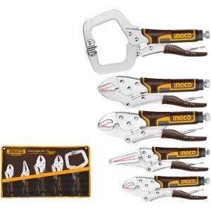 Set X 5 Pinzas Surtidas Herramientas Manuales Ingco Cos23091