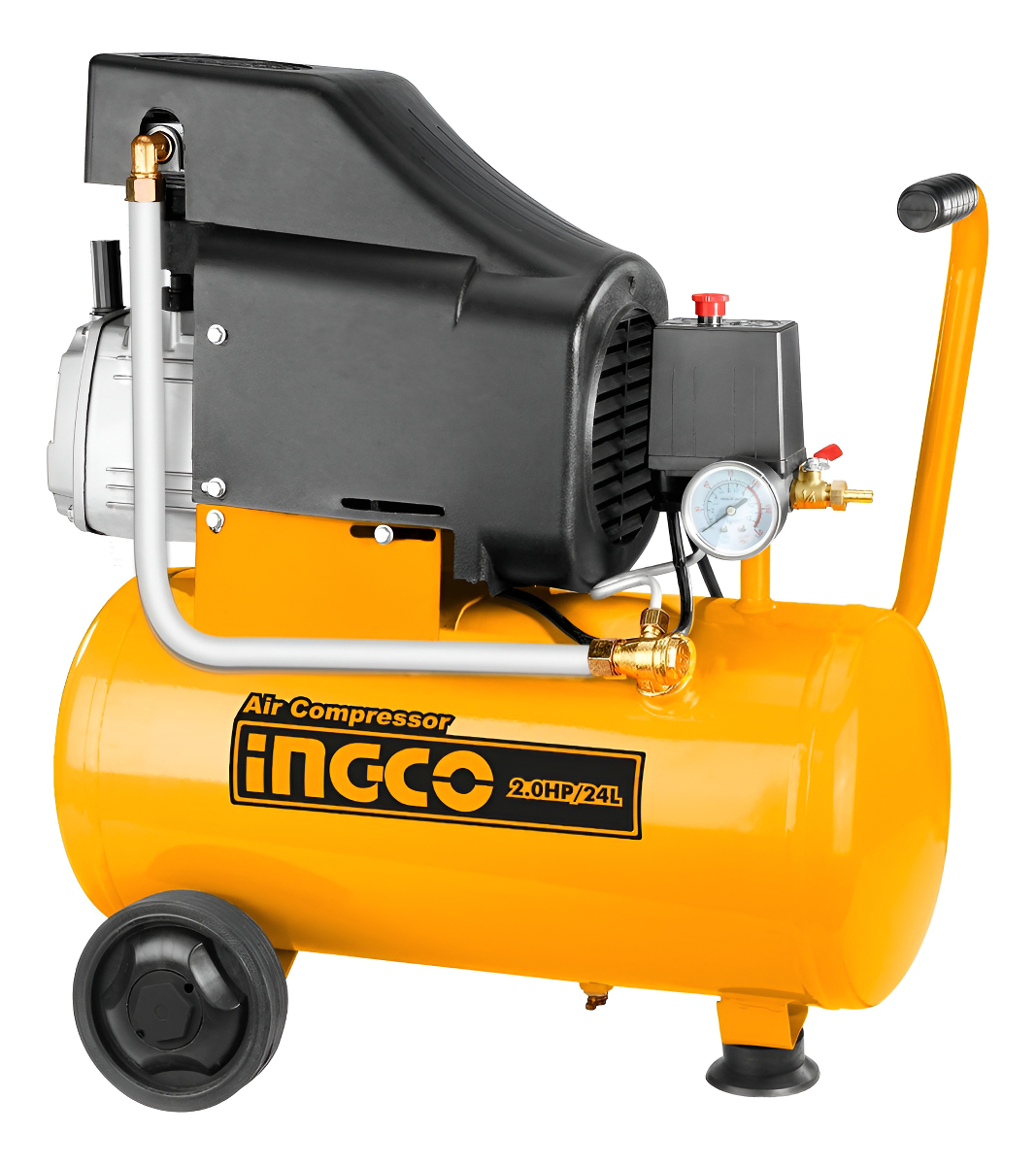 Compresor De Aire 24 Lts. 2 Hp Ingco * *