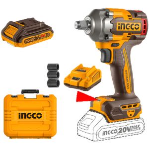 Llave De Impacto 400nm 20v P20s Bl Con 2 Bat Carg + Valija C