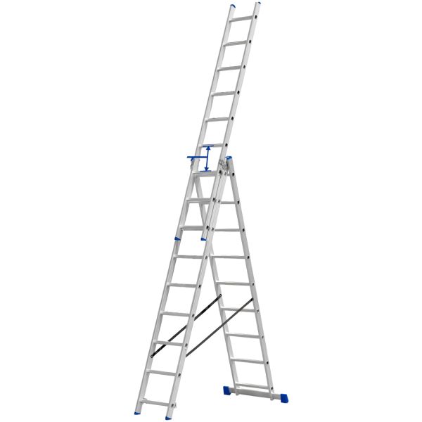 Escalera Extensible 3 Secciones X 9 Escalones Wadfow Wld6539