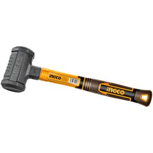 Maceta Martillo De Goma 900g Mango De Fibra Ingco Hdbm08028